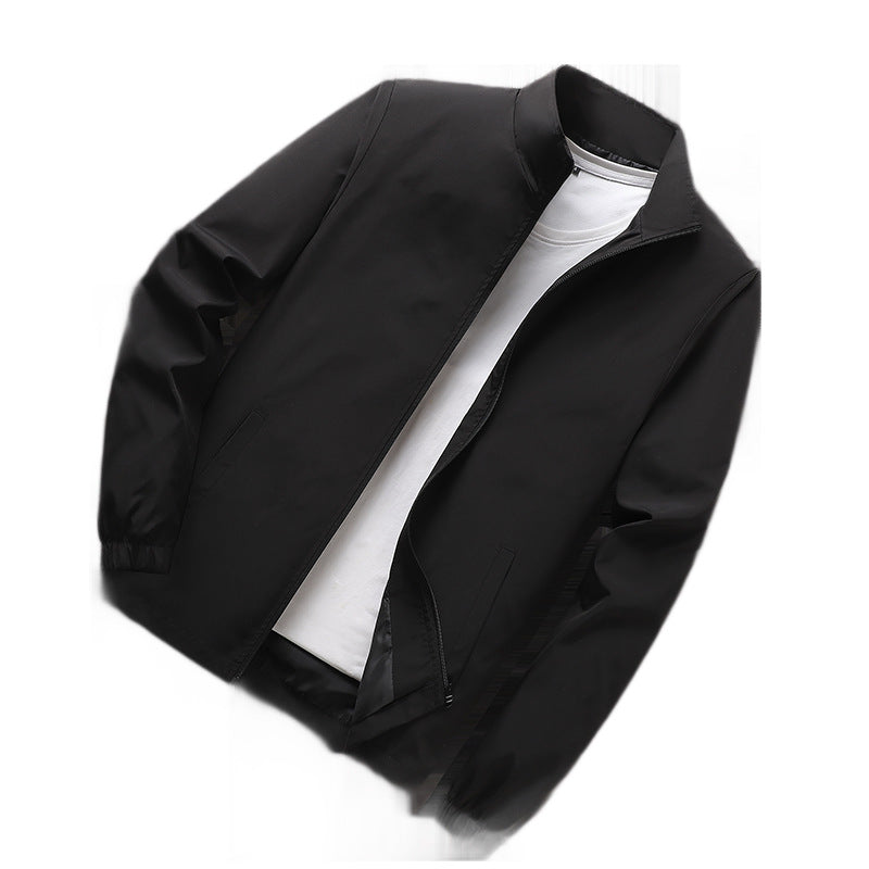 Herren Leichte Windbreaker‑Übergangsjacke mit Stehkragen, elastischen Bündchen und verdecktem Reißverschluss Shop Nory