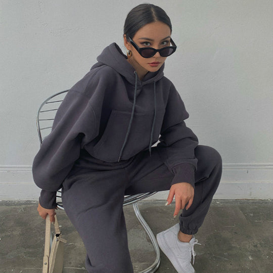 Damen Lässiger Oversized Kapuzenanzug Shop Nory