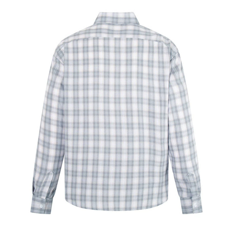 Herren Legeres Oversize-Hemd mit Karomuster, klassischem Hemdkragen und Brusttasche Shop Nory