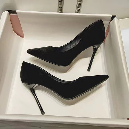 Damen Stiletto-Pumps mit Veloursfinish, gepolsterter Komfortinnensohle und schlankem Absatz Shop Nory