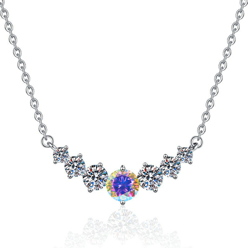 Damen Halskette mit funkelnden Zirkonia und exklusivem Design Shop Nory