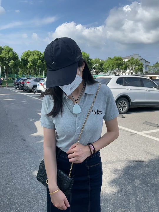 Damen Polo-Shirt mit Knopfleiste Shop Nory