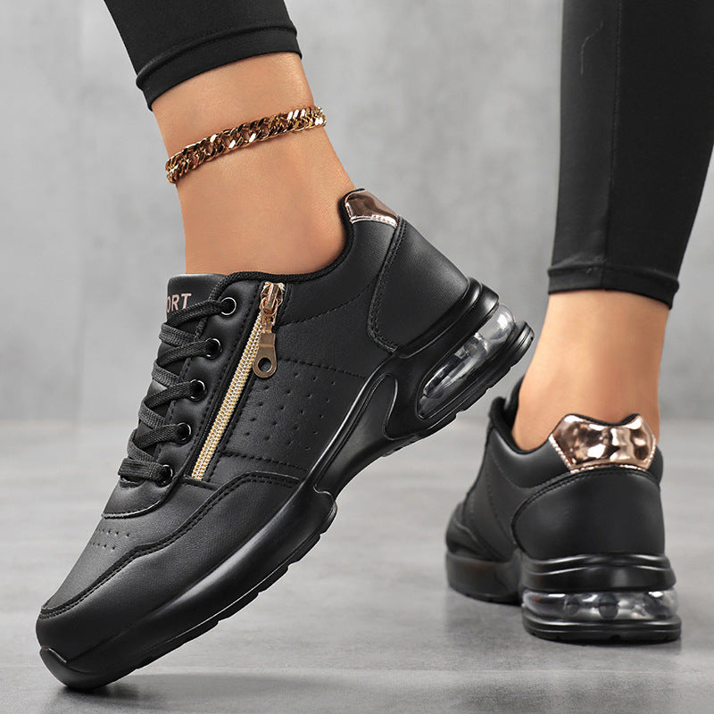 Damen Sportliche Plateausneaker mit Luftkissen und seitlichem Reißverschluss Shop Nory