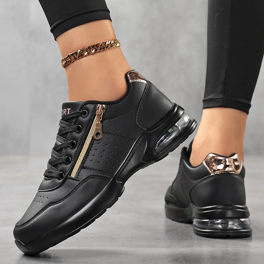 Damen Sportliche Plateausneaker mit Luftkissen und seitlichem Reißverschluss Shop Nory