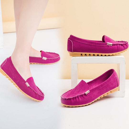 Damen Mokassin Slipper mit flexibler Sohle und modischem Design
