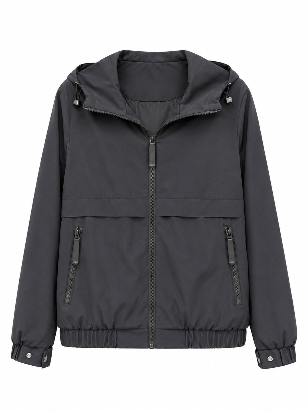 Damen Leichte Kapuzen‑Windjacke mit wasserabweisender Beschichtung, Reißverschluss und elastischem Saum Shop Nory
