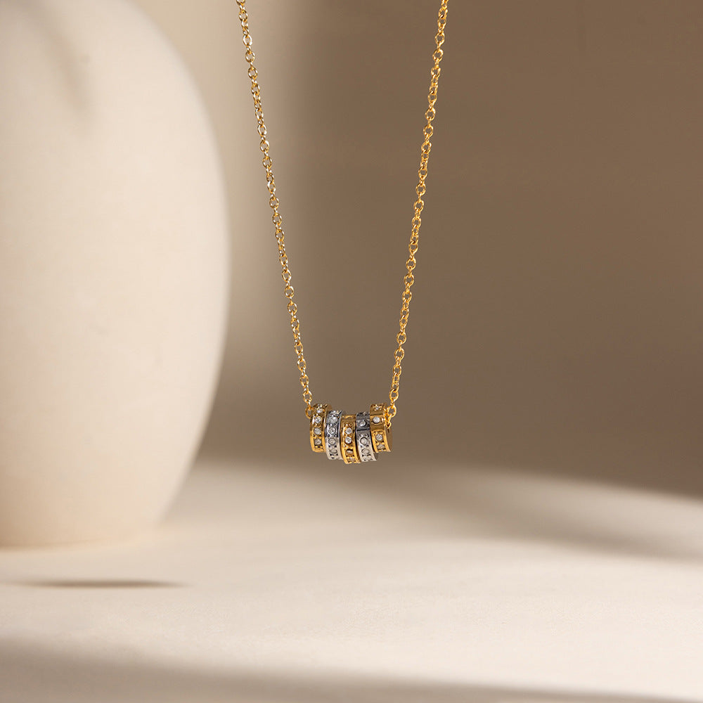 Damen elegante Halskette mit wasserfestem und hypoallergenem Design aus Edelstahl Shop Nory
