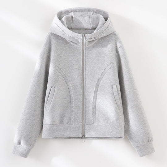 Damen Relaxed-Fleece-Hose mit hoher Taille, Tunnelzug und dekorativer Seitennaht Shop Nory
