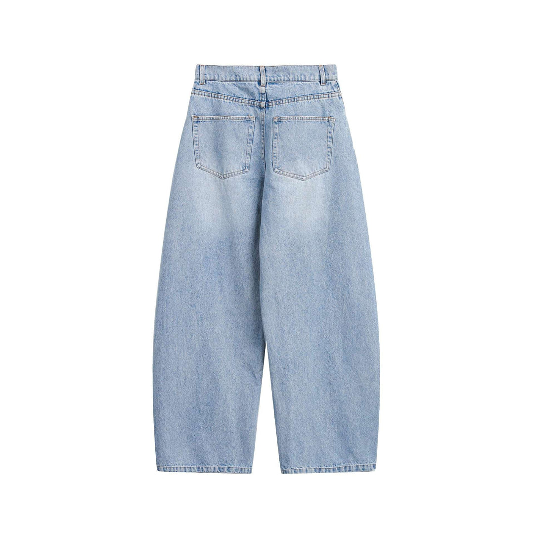 Damen Culotte-Jeans mit weitem Bein, hoher Taille und Frontnaht-Detail Shop Nory