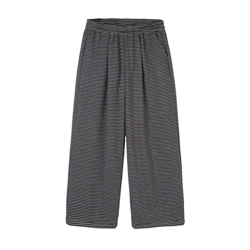 Damen Culotte-Hose mit weitem Bein, hohem Bund und feinem Streifenmuster Shop Nory