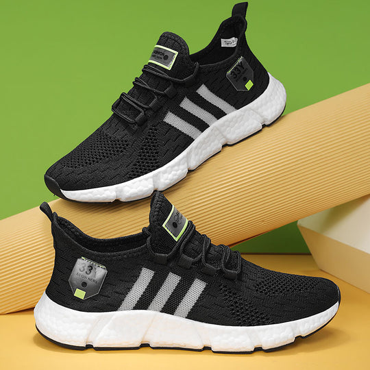 Herren Atmungsaktive Strick-Sneaker mit dämpfender Schaumsohle und Stretch-Fersenlasche Shopy Nory