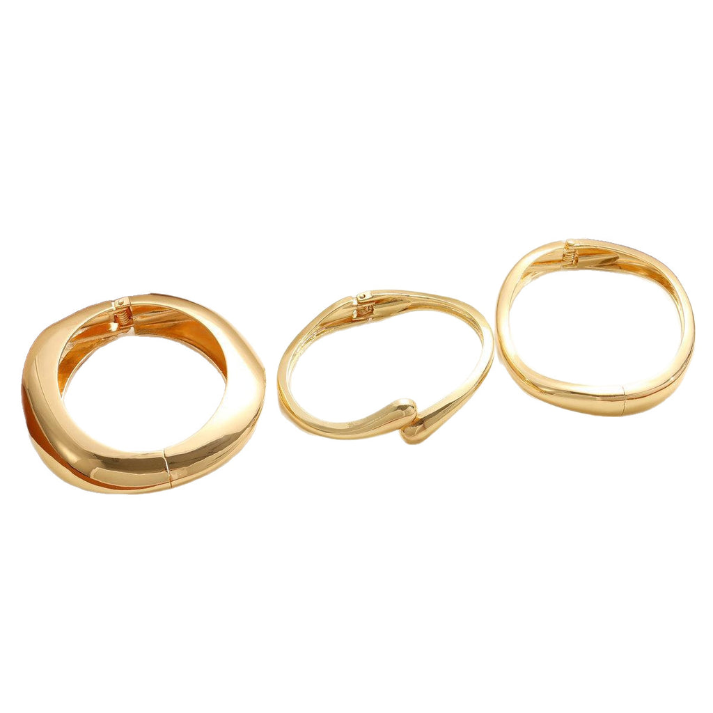 Damen Armband-Set mit elegantem, geschwungenem Design und luxuriösen Akzenten Shop Nory