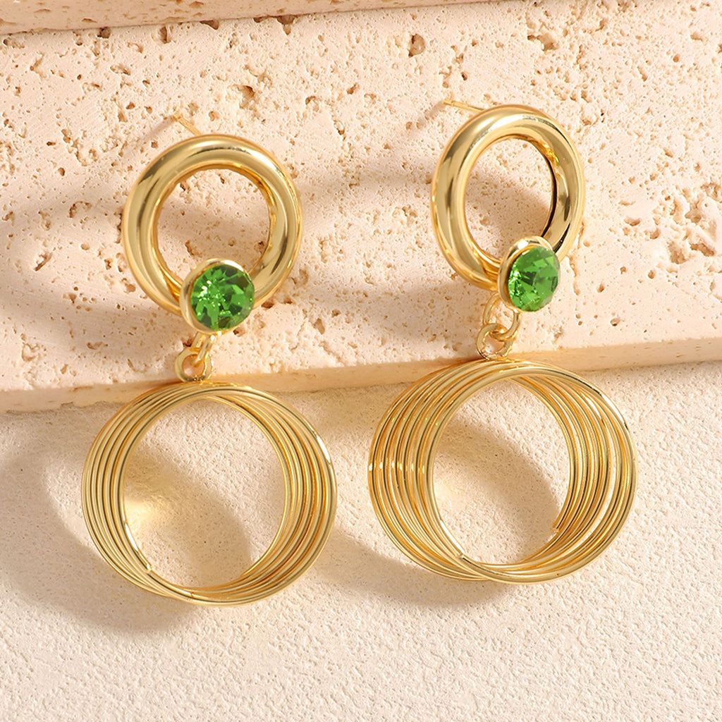 Damen Ohrringe mit elegantem spiralförmigem Design Shop Nory