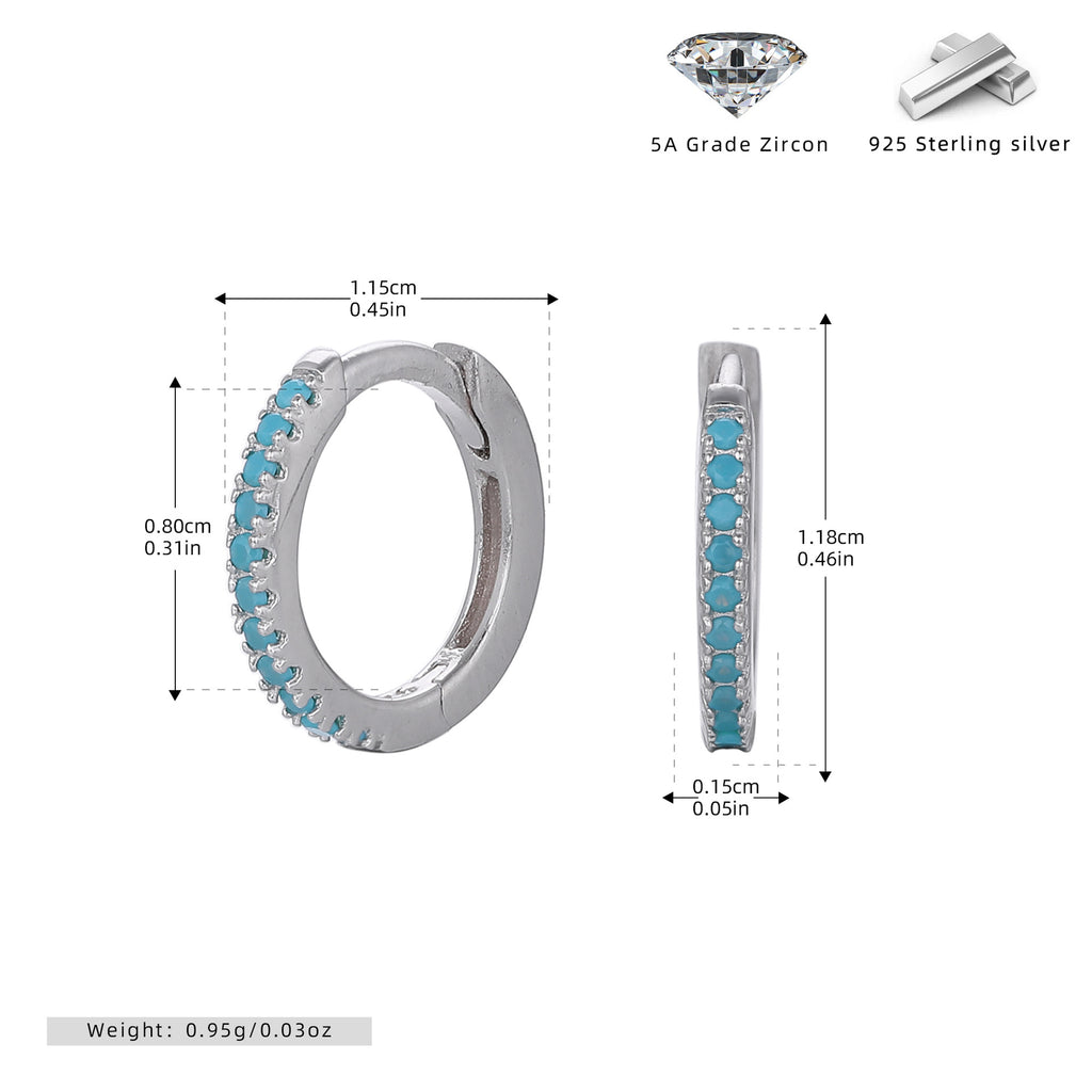 Damen Creolen mit funkelnden Zirkonsteinen in elegantem Design Shop Nory