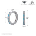 Damen Creolen mit funkelnden Zirkonsteinen in elegantem Design Shop Nory
