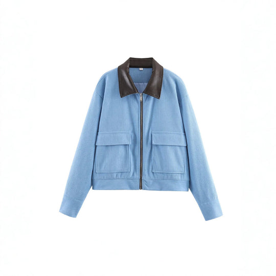 Damen Modische Jacke mit zwei aufgesetzten Taschen