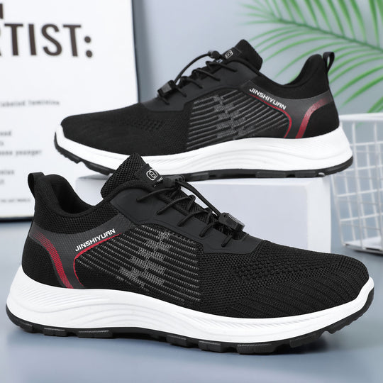 Damen nan ultraleichter Strick-Freizeitsneaker mit Schnellzugverschluss, verstärkter Fersenlasche und ergonomischer Wellen-EVA-Sohle Shop Nory