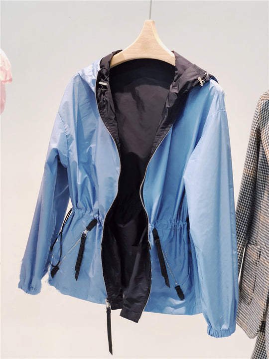 Damen Modische Übergangsjacke mit verstellbarem Bund Shop Nory