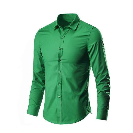 Herren Slim-Fit Businesshemd aus Stretch-Baumwollmix mit Kentkragen Shop Nory