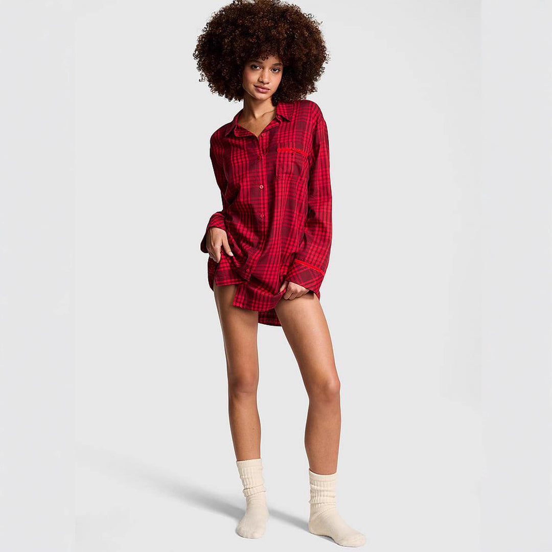 Damen Oversize Hemdbluse im Streifenlook mit Brusttasche und Umschlagmanschetten Shop Nory