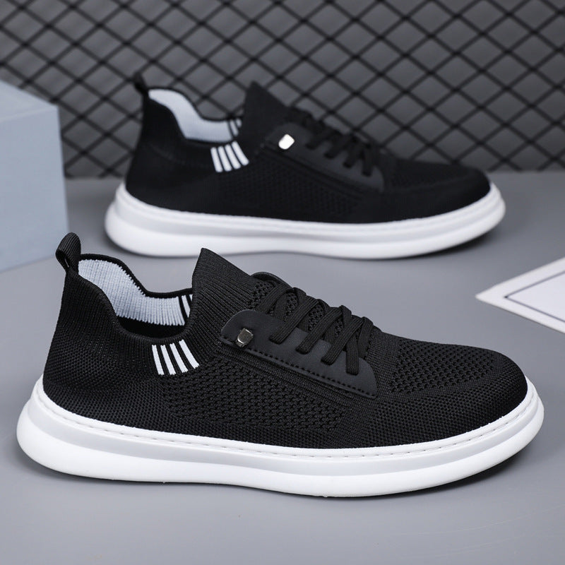 Herren Sneakers mit atmungsaktiver Strickoberfläche und rutschfester Sohle