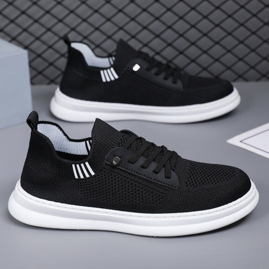 Herren Sneakers mit atmungsaktiver Strickoberfläche und rutschfester Sohle