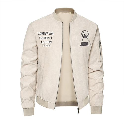 Herren Modische Cord Bomberjacke Shop Nory
