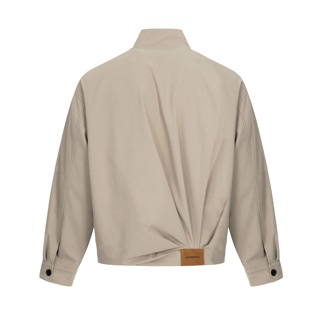 Herren Leichter Windbreaker‑Blouson mit Funnelkragen und verdeckten Reißverschlüssen Shop Nory