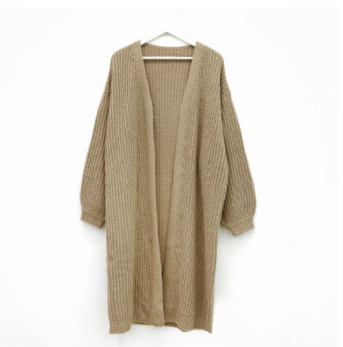 Damen Grobstrick Cardigan mit offenem Schnitt