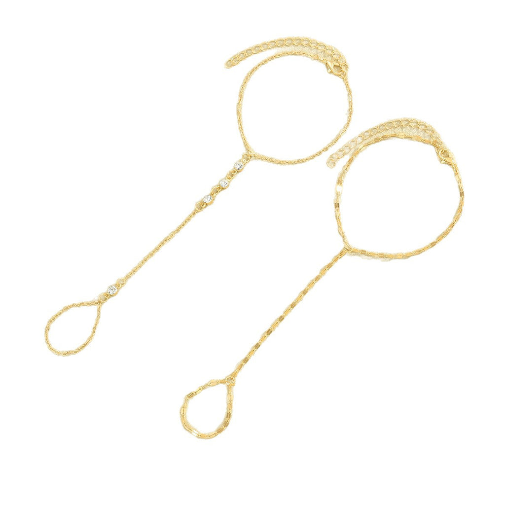 Damen Handkette mit funkelnden Kristallen Shop Nory