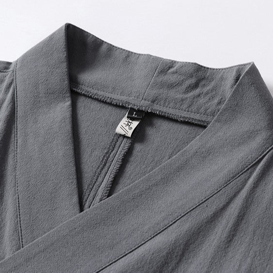 Damen locker fallende Kimono-Jacke mit Bindegürtel Shop Nory