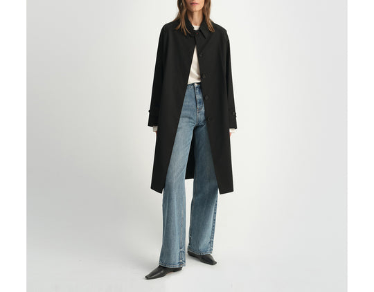 Damen Elegante lange Trenchcoat Shop Nory