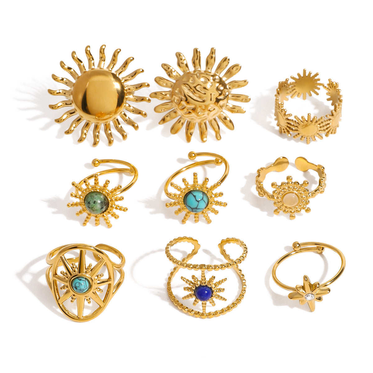 Damen Offener Ring mit floralem Design und funkelndem Zirkonia Shop Nory