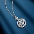 Damen eleganter Anhänger mit funkelndem Zirkon und Kristallbesatz Shop Nory