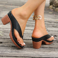 Damen Elegant Schlüpfsandalen mit Absatz