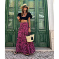 Damen Maxi-Rock mit floralem Muster