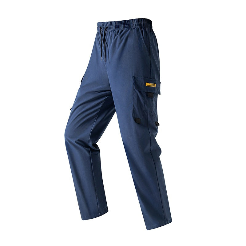 Herren Leichte Utility‑Cargohose mit elastischem Bund, Tunnelzug & seitlicher Klappentasche Shop Nory