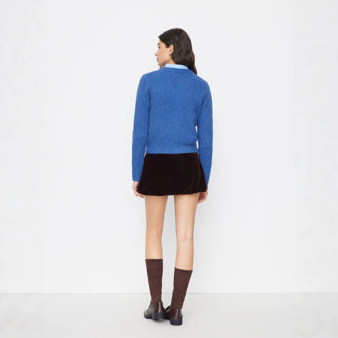 Damen Eleganter Kurzpullover mit Hemdkragen Shop Nory