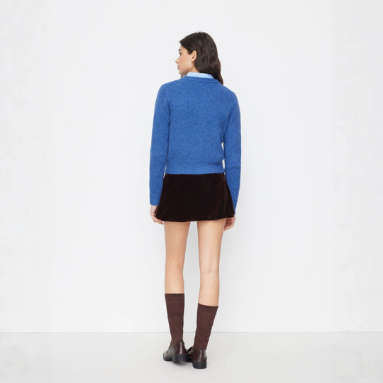 Damen Eleganter Kurzpullover mit Hemdkragen Shop Nory