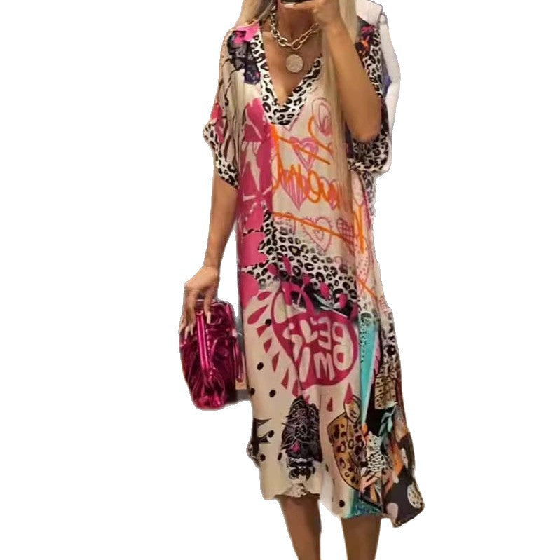 Damen Kunstvolle Kaftan-Style Tunika Shopnory