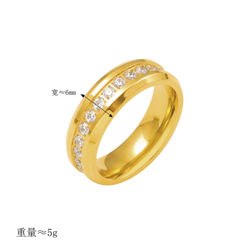 Damen eleganter Ring mit funkelndem Kristallbesatz Shop Nory