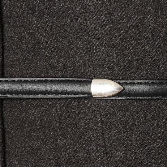 Damen Kurzjacke aus Wollmix mit Rundhalsausschnitt, Druckknopfverschluss und schmalem Taillengürtel Shop Nory