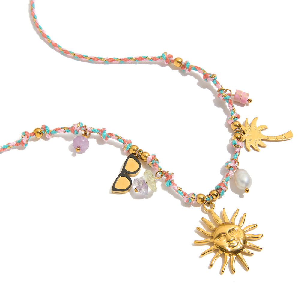 Damen Halsschmuck mit Verspieltem Charm-Design und Hypoallergener Edelstahlverarbeitung Shop Nory
