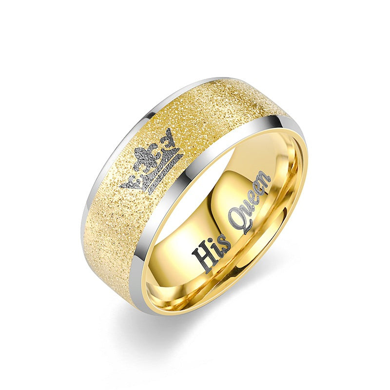 Herren Ring mit gravierter Krone und flossierendem Design Shop Nory