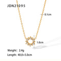 Damen Halskette mit funkelndem Kristallanhänger und feiner Gliederkette Shop Nory