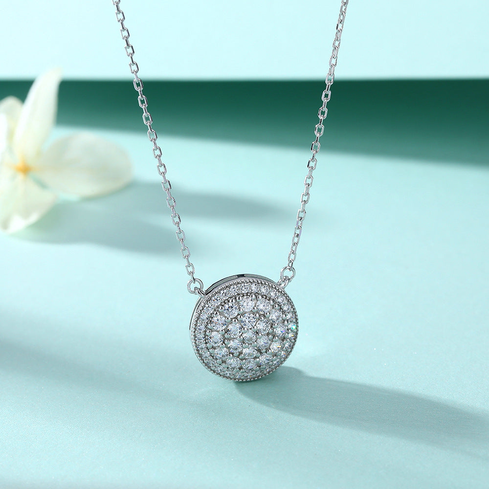 Damen Halskette mit funkelndem Zirkonia-Pavé-Shop Nory