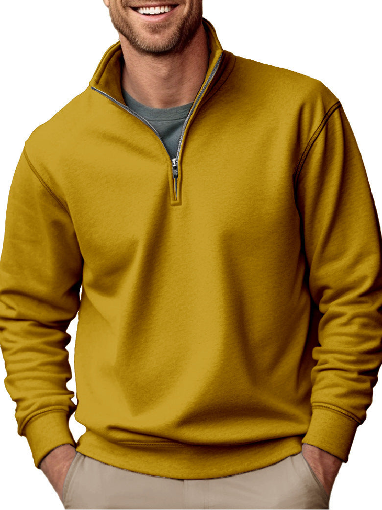 Herren nan Halbzip-Sweatshirt mit Stehkragen und weichem Fleece-Innenfutter Shop Nory