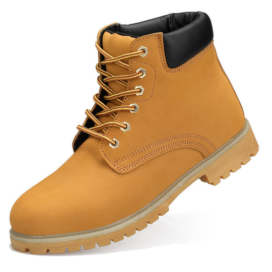 Herren robuster Outdoor-Schnürboot mit rutschfester Sohle und gepolsterter Knöchelstütze Shopnory