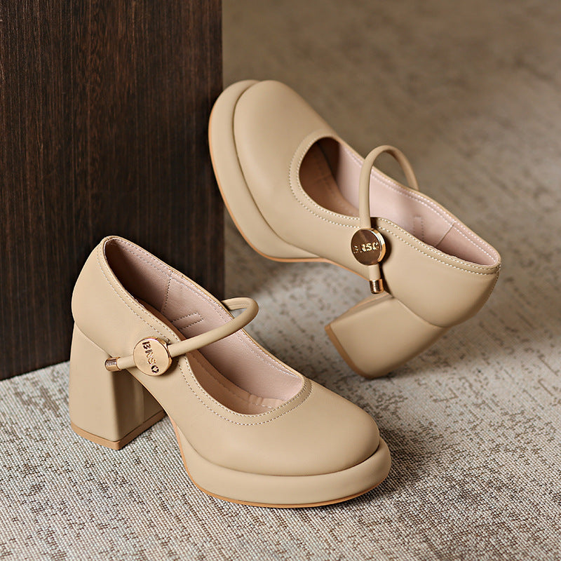 Damen Mary Jane Schuhe mit komfortablem Blockabsatz