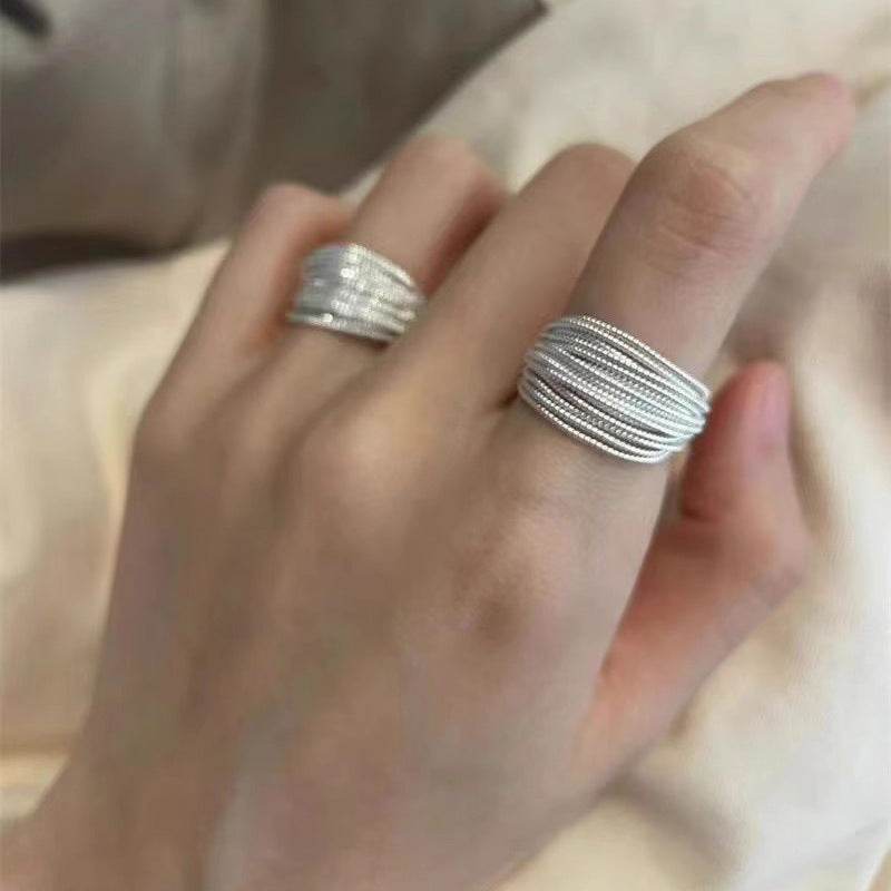 Damen eleganter und stilvoller Ring aus Edelstahl Shop Nory